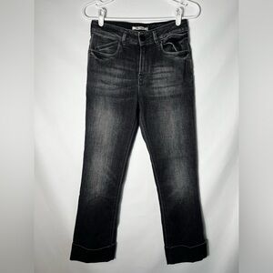 Re-HasH Black Washed Out Cuffed Jeans Size 25